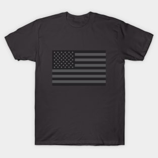 Black American Flag T-Shirt